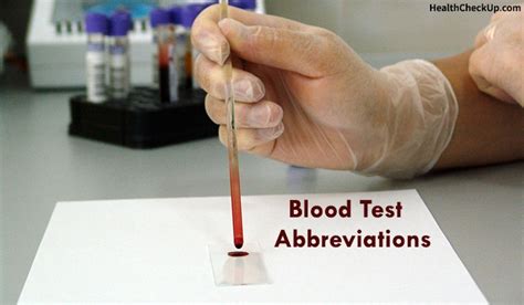 What Are The Different Types Of Blood Tests For .